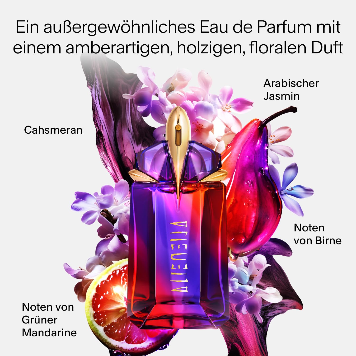 MUGLER Alien Hypersense Eau de Parfum, Damen-Parfum, Fruchtiger, holziger und blumiger Duft, Hypermodern und hyperfeminin, Nachfüllbar – Bild 2