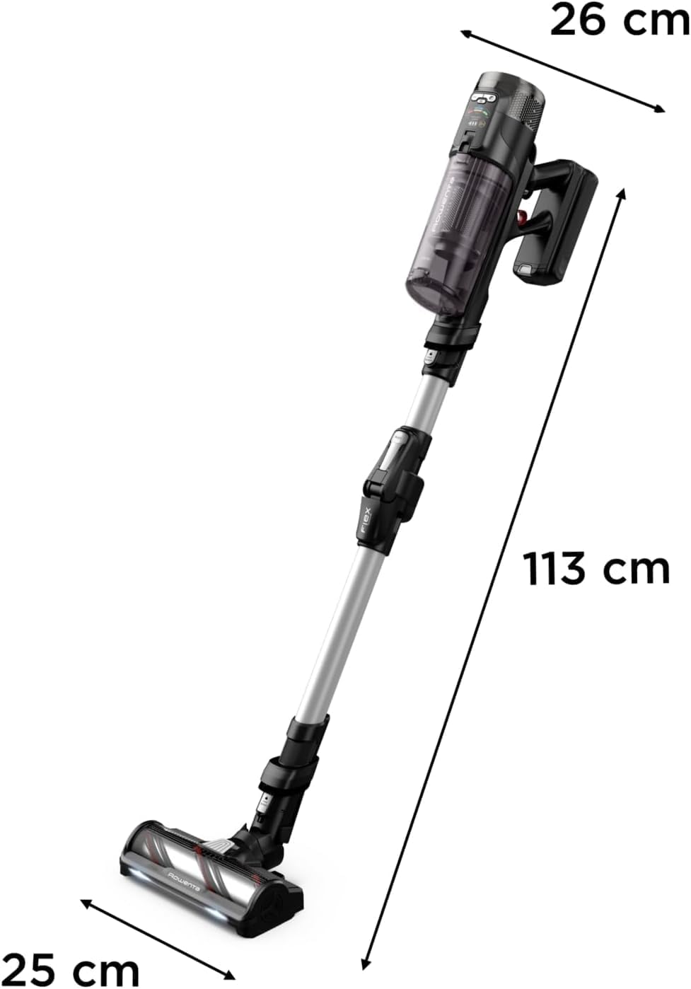 Rowenta X-Force Flex 13.60 Akku-Staubsauger, Allergikermodell, Tiefenreinigung, Flexgelenk, 150 Luftwatt, bis zu 60 Minuten Laufzeit, hergestellt in Frankreich, RH9A36WV – Bild 3