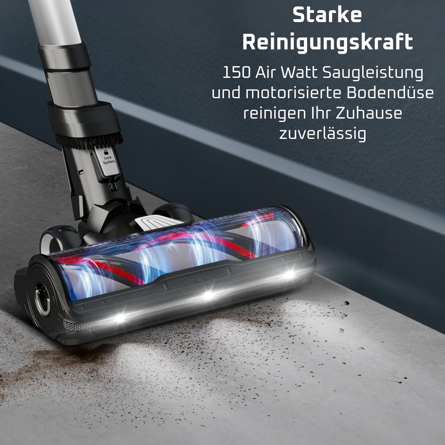 Rowenta X-Force Flex 13.60 Akku-Staubsauger, Allergikermodell, Tiefenreinigung, Flexgelenk, 150 Luftwatt, bis zu 60 Minuten Laufzeit, hergestellt in Frankreich, RH9A36WV – Bild 6