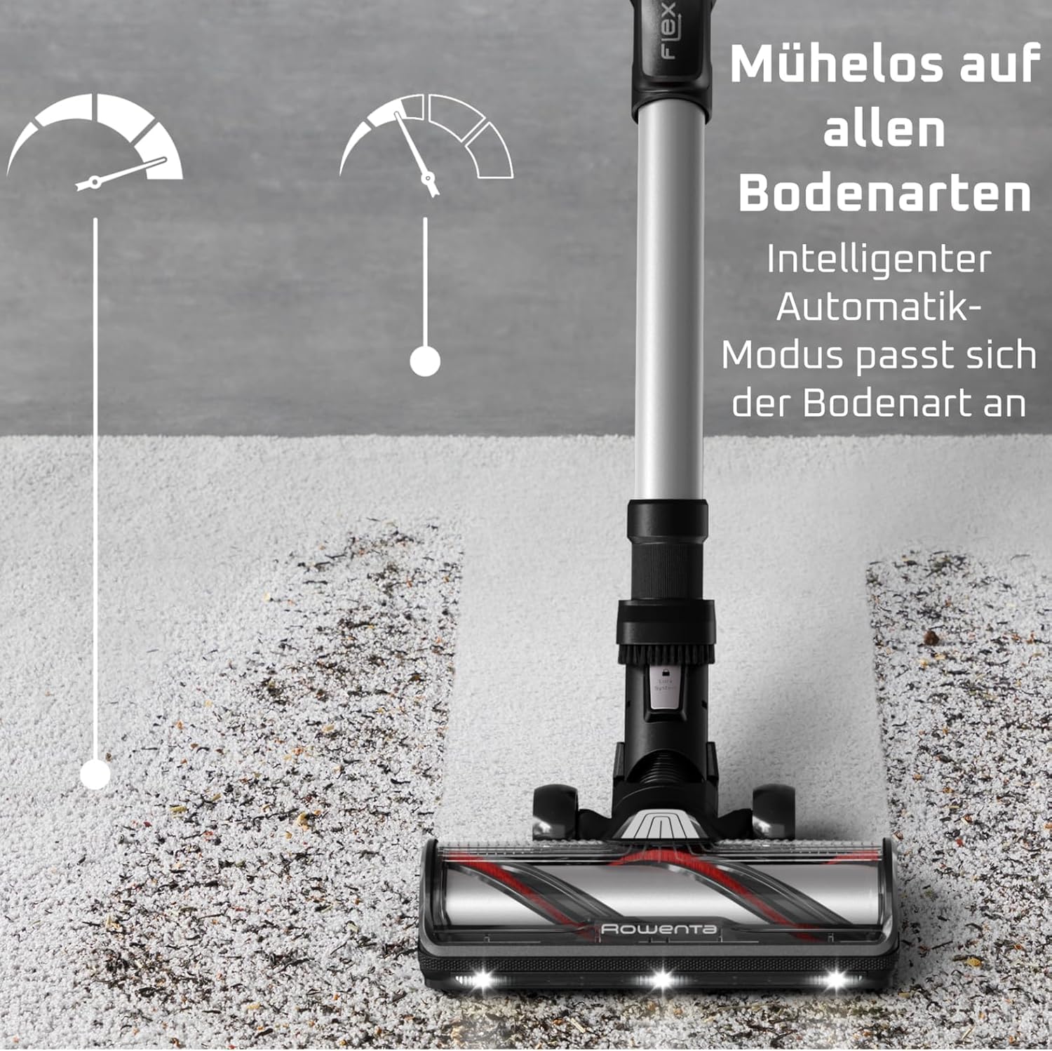 Rowenta X-Force Flex 13.60 Akku-Staubsauger, Allergikermodell, Tiefenreinigung, Flexgelenk, 150 Luftwatt, bis zu 60 Minuten Laufzeit, hergestellt in Frankreich, RH9A36WV – Bild 8