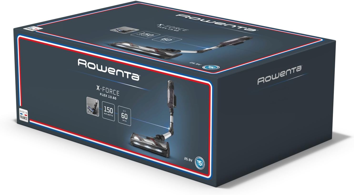 Rowenta X-Force Flex 13.60 Akku-Staubsauger, Allergikermodell, Tiefenreinigung, Flexgelenk, 150 Luftwatt, bis zu 60 Minuten Laufzeit, hergestellt in Frankreich, RH9A36WV – Bild 14