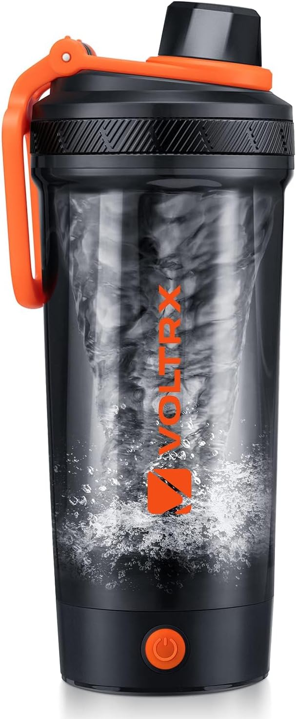 VOLTRX Shaker-Flasche, wiederaufladbarer Gallium-USB-C-Elektromixer, Shaker-Becher für Protein-Shakes und Mahlzeitenersatz-Shakes, BPA-frei, mit Tritan, 680 ml