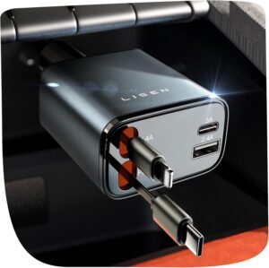 LISEN 84W Zigarettenanzünder USB C...