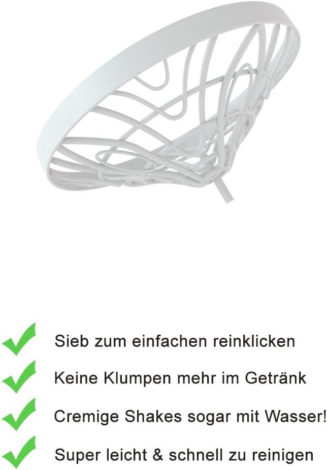 Protein-Shaker für Damen, das Original von AMITYUNION, auslaufsicherer Protein-Shaker, BPA-frei mit Sieb, Waage für cremige Whey-Shakes, Gym-Fitness-Becher für Isolate und Sportkonzentrate – Bild 5