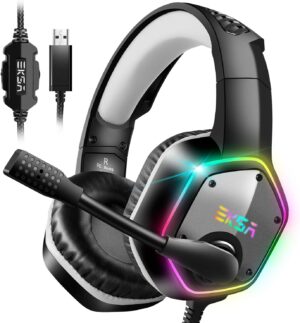 EKSA E1000 USB-PC-Gaming-Headset mi...