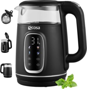 Ecosa Wasserkocher mit Temperaturei...