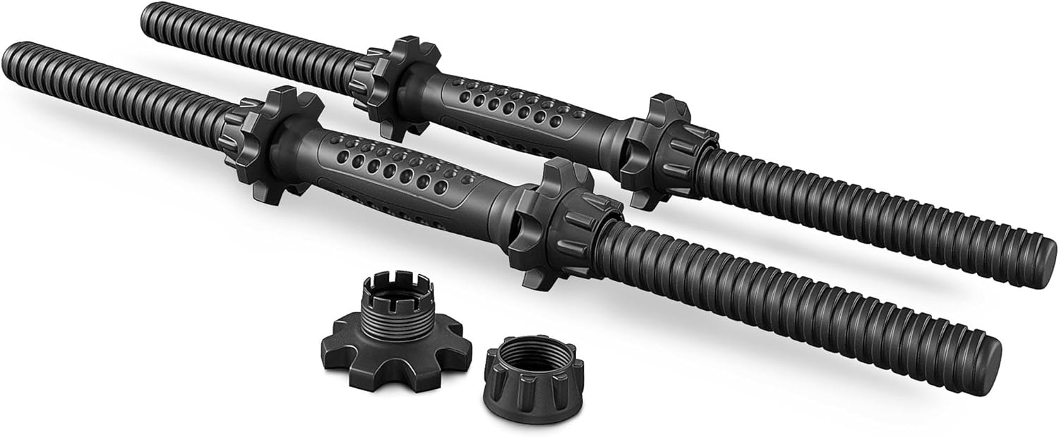TREX SPORT Hanteln 2er Set Kurzhanteln & Langhantel | 20kg 40kg Hantelset | Kurzhanteln Set, Hanteln Set, Kurzhantel mit Verbindungsrohr & Langhantel, rutschfeste Griffe, robust – Bild 9