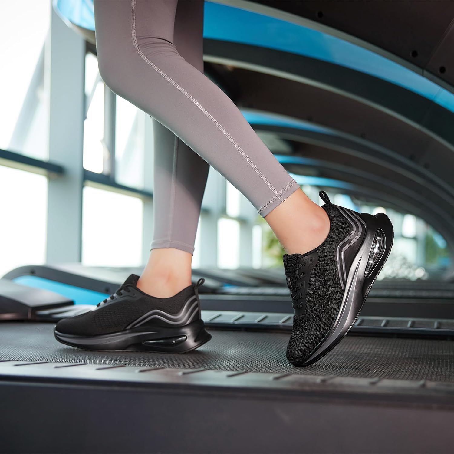 Damen-Laufschuhe, atmungsaktive Turnschuhe, leicht, mit Luftpolster, bequeme Freizeitschuhe, rutschfeste Joggingschuhe, Fitnessstudio, Fitness, Laufschuhe für Damen – Bild 2