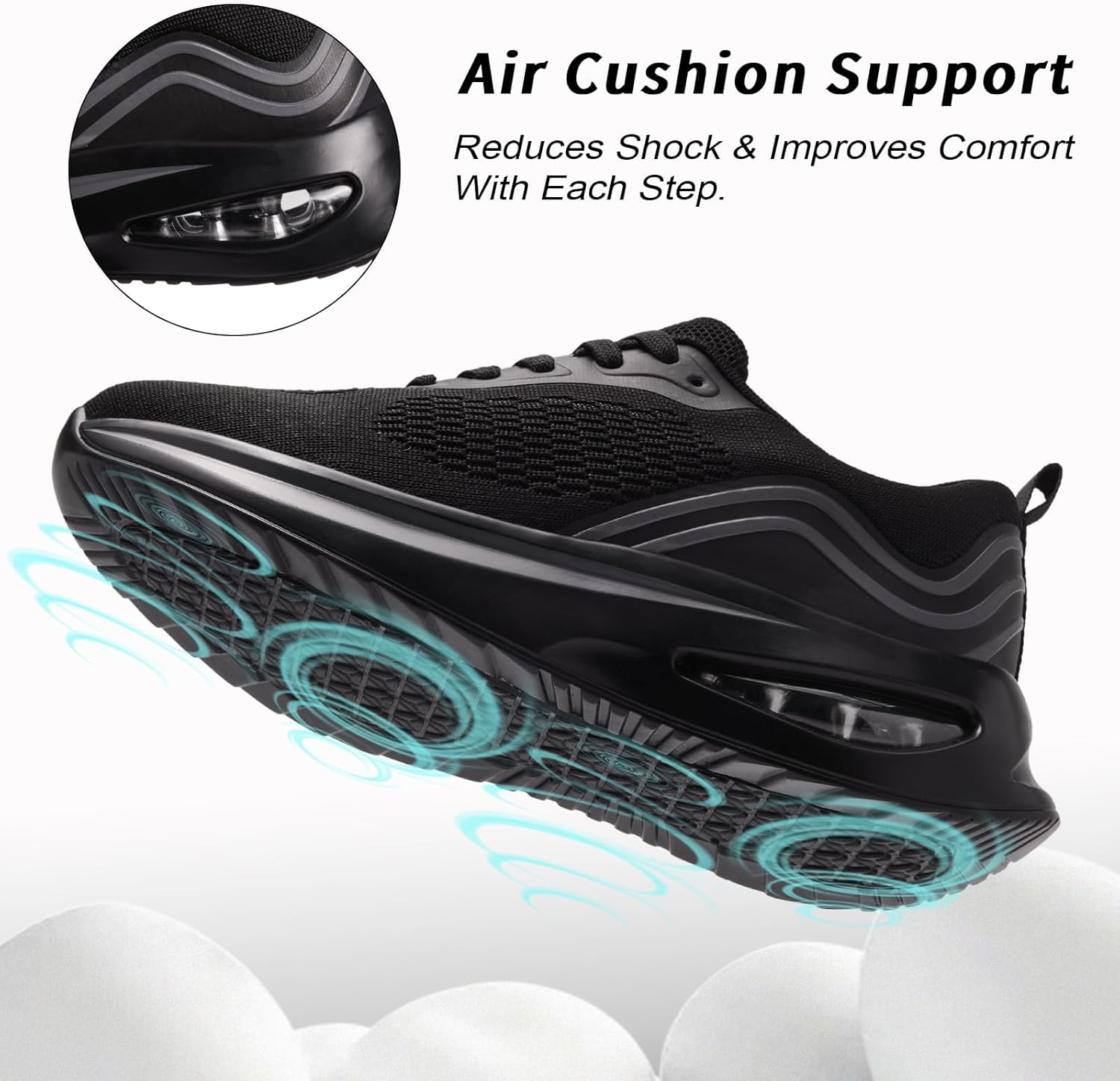 Damen-Laufschuhe, atmungsaktive Turnschuhe, leicht, mit Luftpolster, bequeme Freizeitschuhe, rutschfeste Joggingschuhe, Fitnessstudio, Fitness, Laufschuhe für Damen – Bild 3