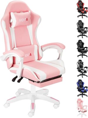 Ergonomischer Gaming-Stuhl mit Fuß...
