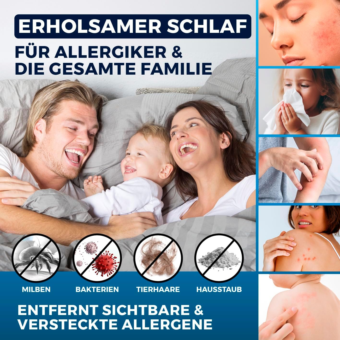 CLEANmaxx Milbensauger für Matratzen mit UV-C-Licht, Rotation, Matratzenreiniger mit HEPA-Filter, entfernt 99,9 % aller Milben, Matratzensauger mit Ultraschall, Hitze & Vibration – Bild 8