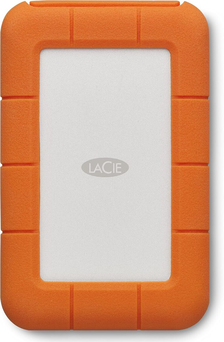 LaCie Rugged USB-C, 4 TB, tragbare externe Festplatte für Mac, 2,5 Zoll, USB-C, Mac, PC