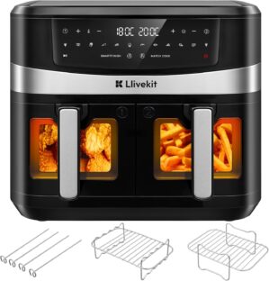 LLIVEKIT 10L Dual Blaze Heißluftfr...