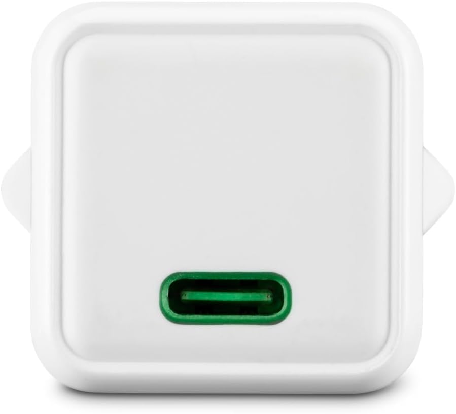 Hama Schnellladegerät mit USB-C, unterstützt Power Delivery und Qualcomm Quick Charge, 25 W, Super-Mini-Größe, 2,9 x 2,75 x 2,75 cm, ideal für Samsung – Weiß – Bild 3