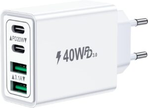 USB C Ladegerät, 40W 4-Port USBC S...