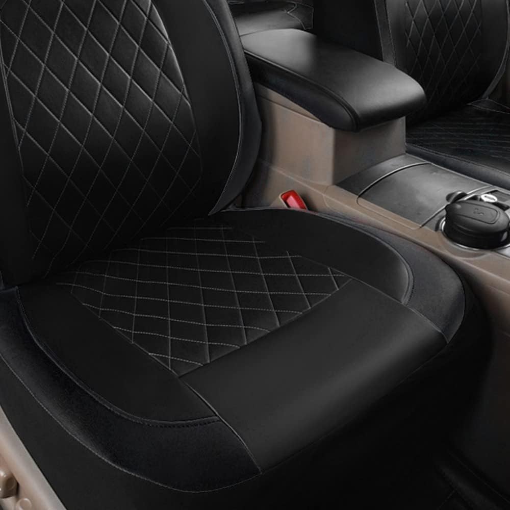 9 Stück Autositzbezüge Universal PU Leder Sitzbezug Komplettset mit Zubehör für Auto SUV für Auto – Bild 6