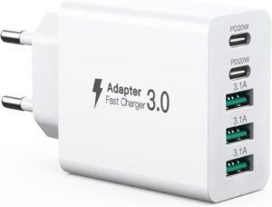 USB C Ladegerät 50 W, 5 Ports Mehr...