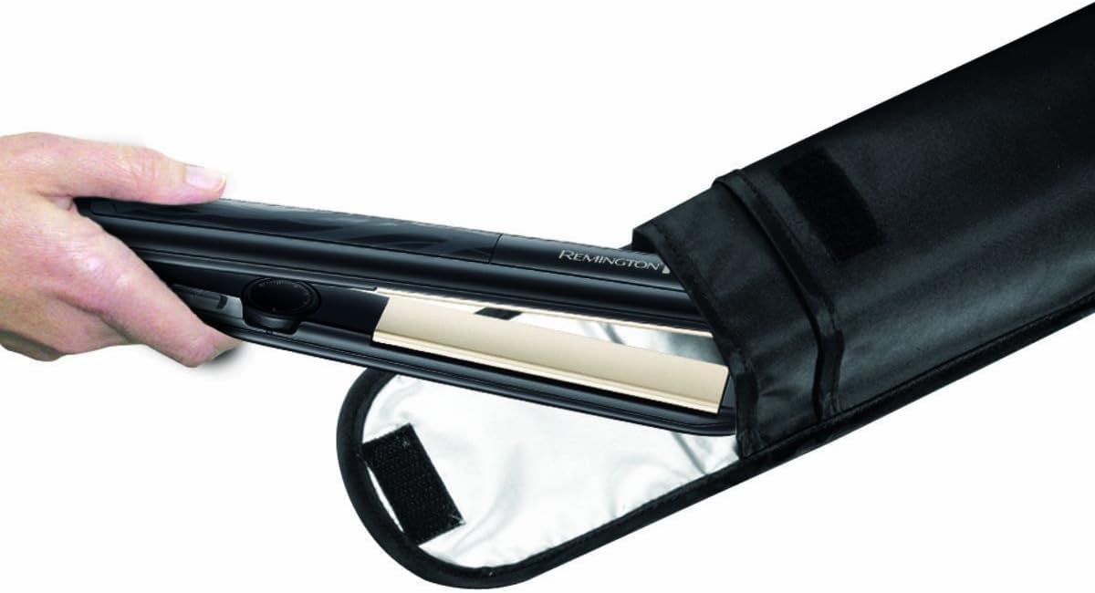 Remington S3500 Haarglätter, Keramik, glatt, antistatische Keramik-Turmalin-Beschichtung, Schwarz – Bild 3