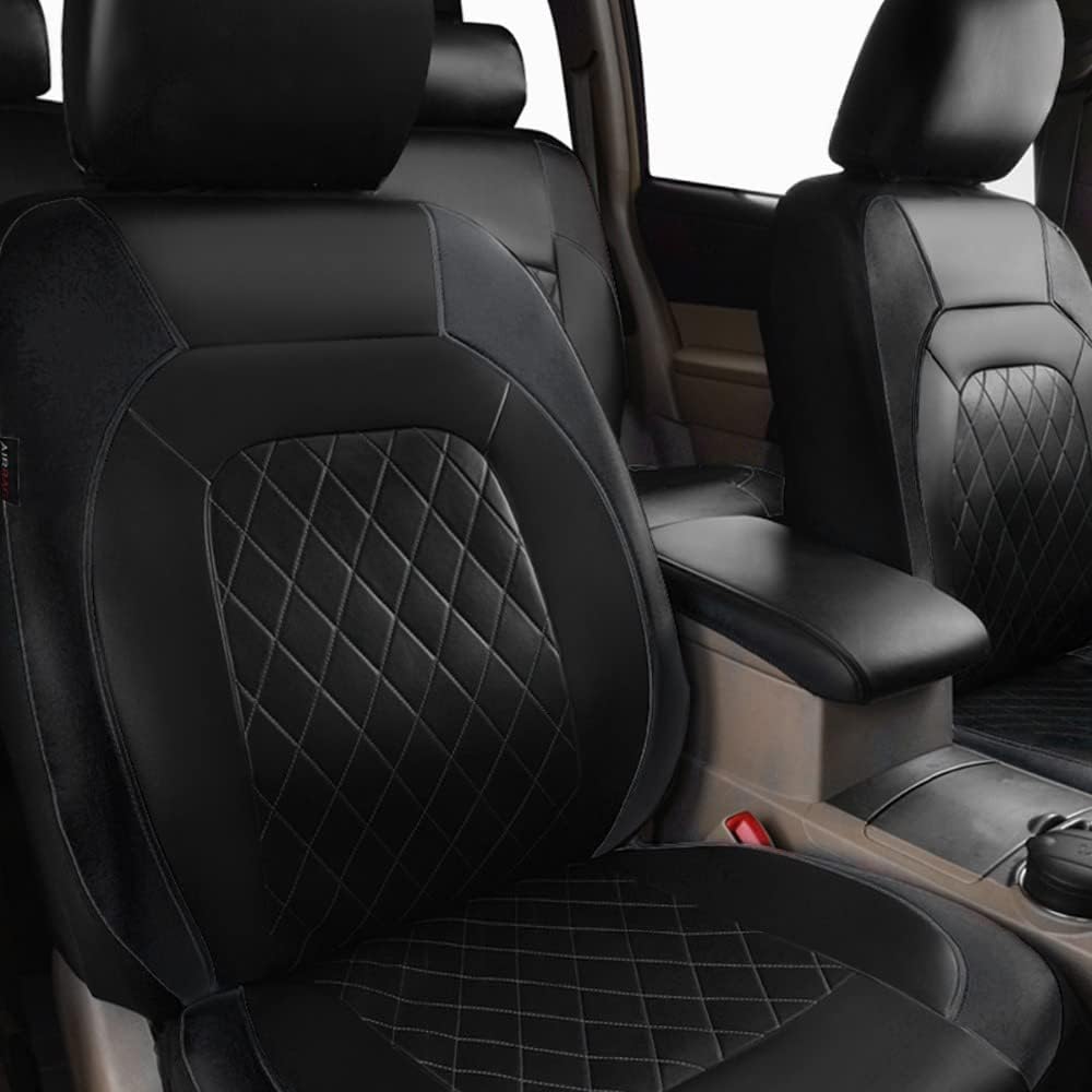 9 Stück Autositzbezüge Universal PU Leder Sitzbezug Komplettset mit Zubehör für Auto SUV für Auto – Bild 4