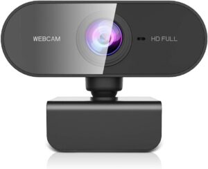 DDKJ Webcam Full HD, 1080P Webcam m...