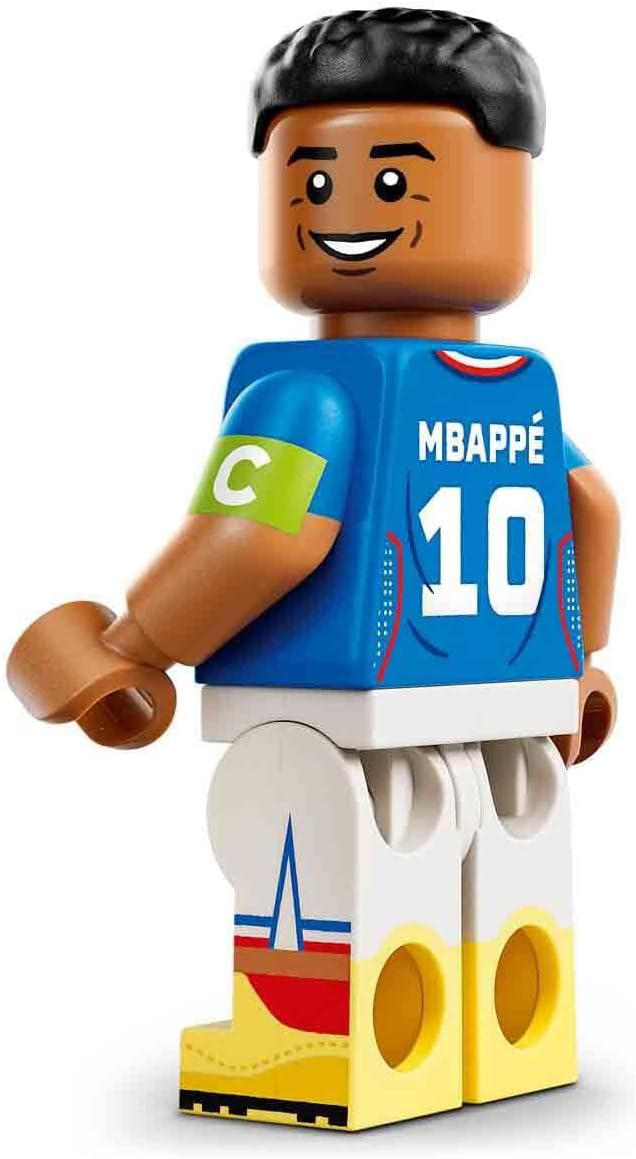 LEGO Editions Kylian Mbappé – Fußball-Highlights-Spielzeug – 3D-Modellbau mit Minifigur zum Sammeln – Kinderzimmerdekoration – Geschenk für Jungen, Mädchen ab 10 Jahren und erwachsene Sportfans – 43013 – Bild 4