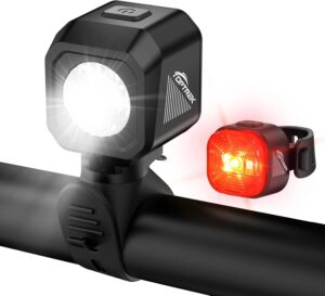 toptrek Fahrradlicht-Set, USB wiede...
