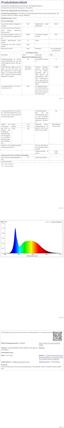 Govee LED-Tischlampe, Nachttischlampe, Touch-dimmbar RGBICWW, Alexa-Steuerung mit über 70 Szenenmodi, 500 Lumen, funktioniert mit Materie, 2700–6500 K, für Wohnzimmer und Schlafzimmer – Bild 10