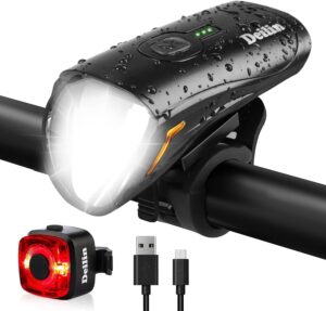 Deilin Fahrradlicht-Set, bis zu 70 ...