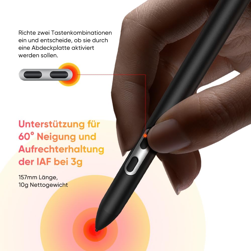 XPPen 12,2 Zoll eigenständiges Grafiktablett-Display mit X3Pro 16384 Smart Pen, Android 8 GB + 256 GB WLAN mit 8000 mAh Akku, Magic Drawing Pad, 2K-Auflösung, digitales Zeichentablett OS Android 14 – Bild 5