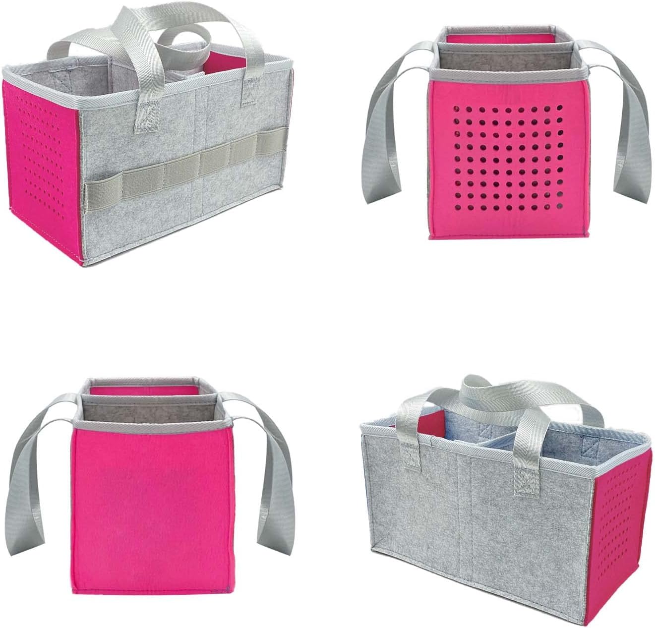 Tragetasche für Toniebox Starterset und Zubehör, Filz Organizer Tasche für Tonies Figur und Reise mit Tragegriff für Toniebox & Zubehör (Rosa) – Bild 3