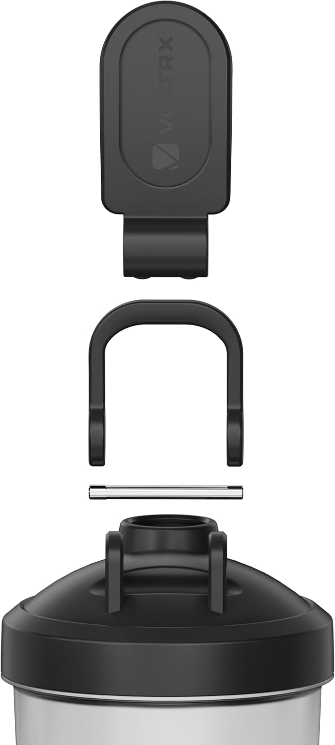 VOLTRX Protein-Shaker-Flasche, Titanus USB C wiederaufladbarer elektrischer Protein-Shake-Mixer, Shaker-Becher für Protein-Shakes und Mahlzeitenersatz-Shakes, BPA-frei, 710 ml – Bild 8