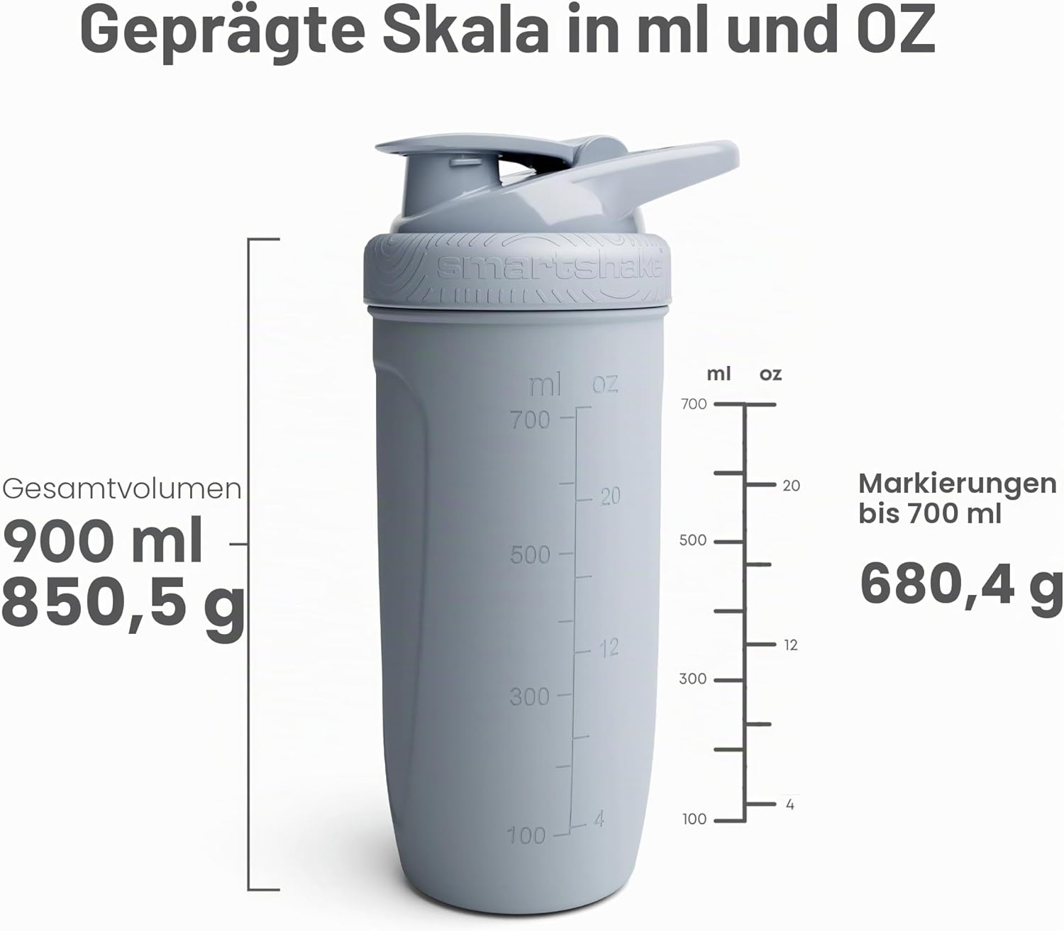 SmartShake Reforce Edelstahl – Game Of Thrones, I Drink and I Know Things – 900 ml – Bild 3