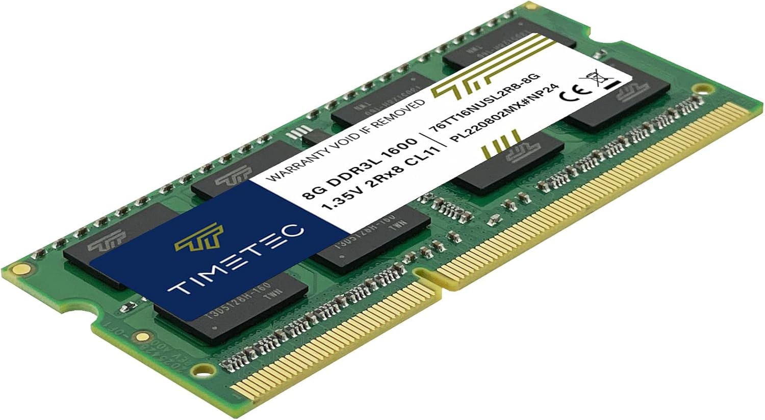 Timetec Hynix IC 4 GB DDR3L 1600 MHz PC3-12800 ungepuffert Non-ECC 1,35 V CL11 2Rx8 Dual Rank 204 Pin SODIMM Laptop Notebook Computer Speicher RAM Modul Upgrade (16 GB Kit (2 x 8 GB)) – Bild 7