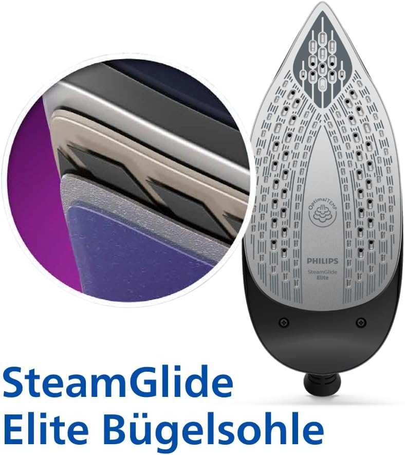 Philips PerfectCare Dampfbügelstation 7000 Serie, 650 g Dampfstoß, 8,5 Bar, SteamGlide Elite-Bügelsohle, automatischer intelligenter Dampf (PSG7300/80) – Bild 5