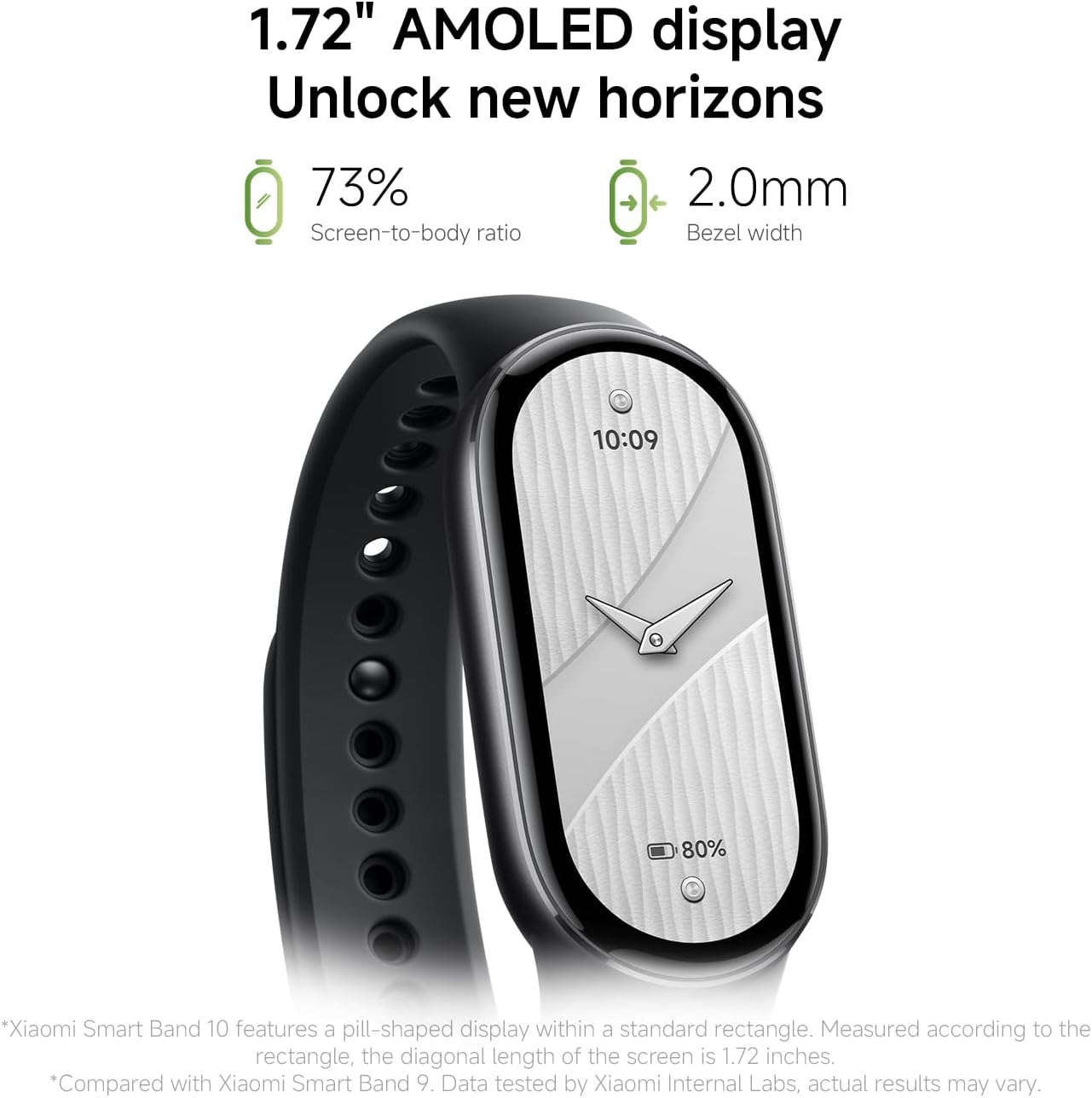 Xiaomi Smart Band 10, Smartwatch, Fitness-Tracker, 1,72-Zoll-AMOLED-Display, 21-Tage-Akku, 5ATM Wasserbeständigkeit, SPO₂- und Herzfrequenzmesser, Schlafmonitor, 150+ Sportmodi, Pink – Bild 3
