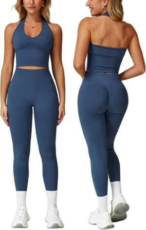 Odizli Damen Kurzes Neckholder-BH-O...