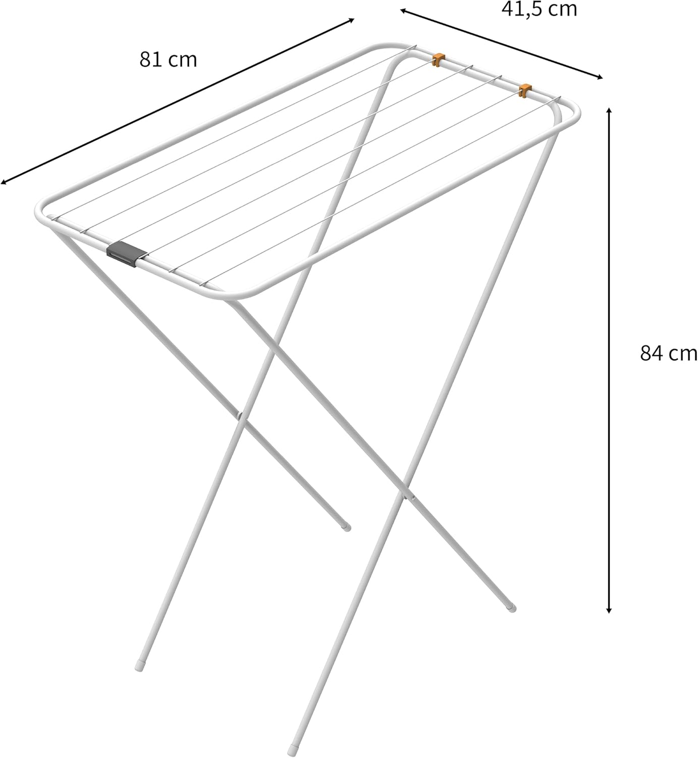 Rörets – Rapid White Wäscheständer – 7 m Trockenlänge und kompaktes Design – 42 x 81 x 84 cm – Wäschetrockner mit Qualität und Funktionalität von Schwedens führender wachsender Standmarke – Bild 3