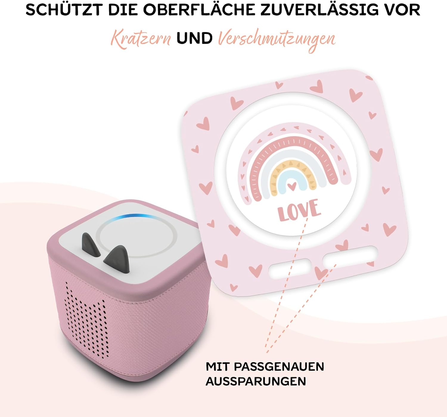 Displayschutzfolie kompatibel mit Toniebox 2, passgenaue Folie mit Motiv, Zubehör, selbstklebende Schutzhülle mit Design, Kratzschutz für Kinder, Spielzeug Y015, (33 – Bild 2