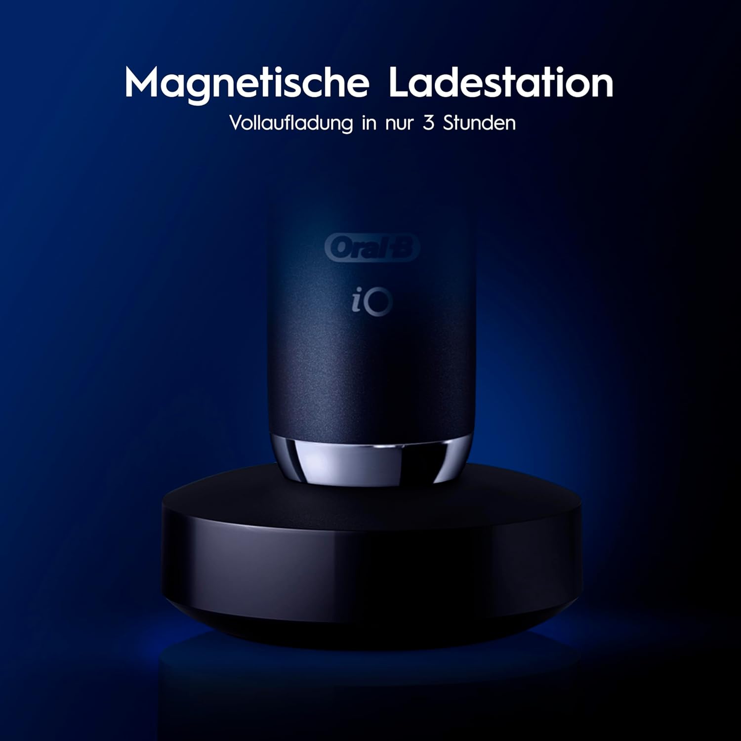 Oral-B iO Series 9 Elektrische Zahnbürste, Doppelpack – Elektrische Zahnbürste, inklusive 3 Ersatz-Zahnbürstenköpfen – 7 Modi für die Zahnpflege, Chip-Testsieger (11/25), entworfen von Braun, Schwarz und Pink – Bild 5