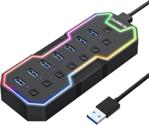 ZIUMIER USB 3.0 Hub, 7-Port USB-Exp...
