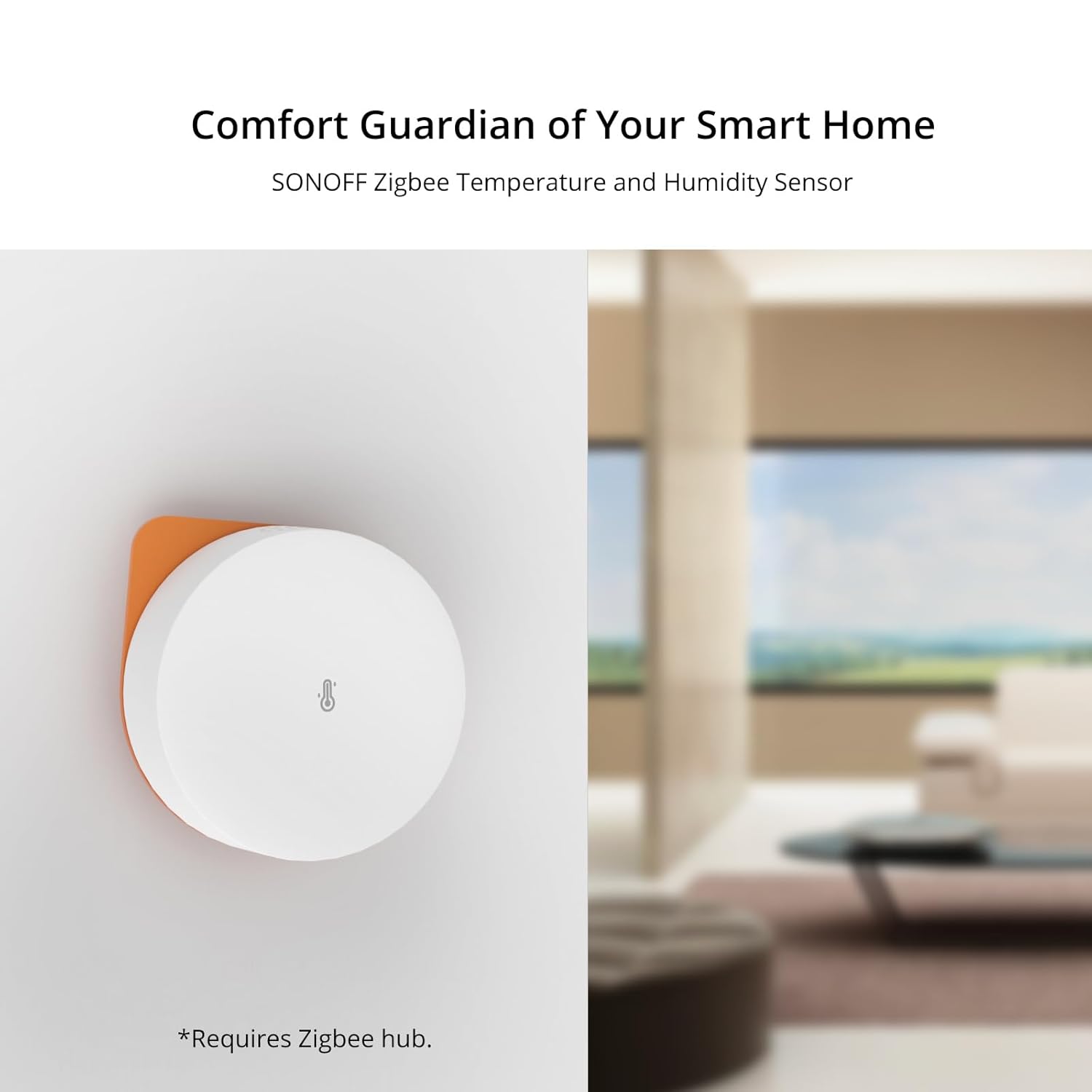 SONOFF SNZB-02P Zigbee-Temperatur- und Luftfeuchtigkeitssensor, intelligentes Thermometer-Hygrometer mit Komfortalarm, Zigbee-Temperatursensor kompatibel mit Alexa/Google Home/HA/IFTTT, Zigbee-Hub erforderlich – Bild 2