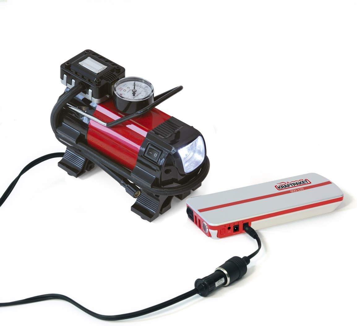 Dino Power Pack, 12 V-600 A, Starthilfe 66,6 Wh, 18000 mAh, Single, Schwarz – Bild 9