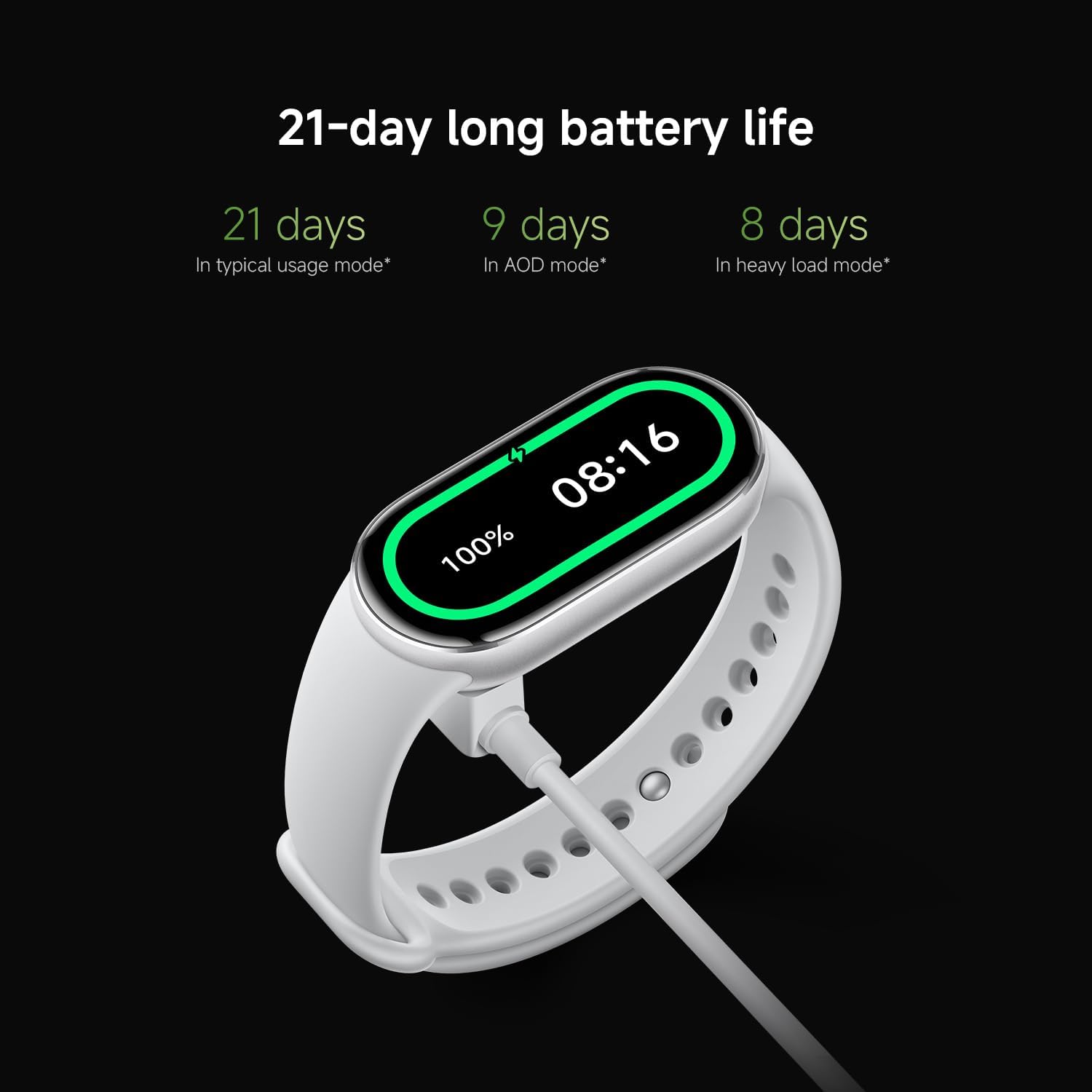 Xiaomi Smart Band 10, Smartwatch, Fitness-Tracker, 1,72-Zoll-AMOLED-Display, 21-Tage-Akku, 5ATM Wasserbeständigkeit, SPO₂- und Herzfrequenzmesser, Schlafmonitor, 150+ Sportmodi, Pink – Bild 12
