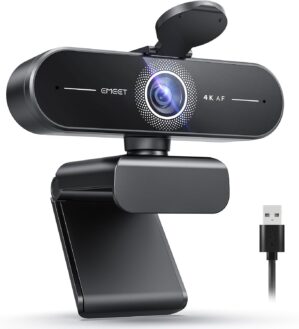 EMEET C60E 4K-Webcam für Streaming...