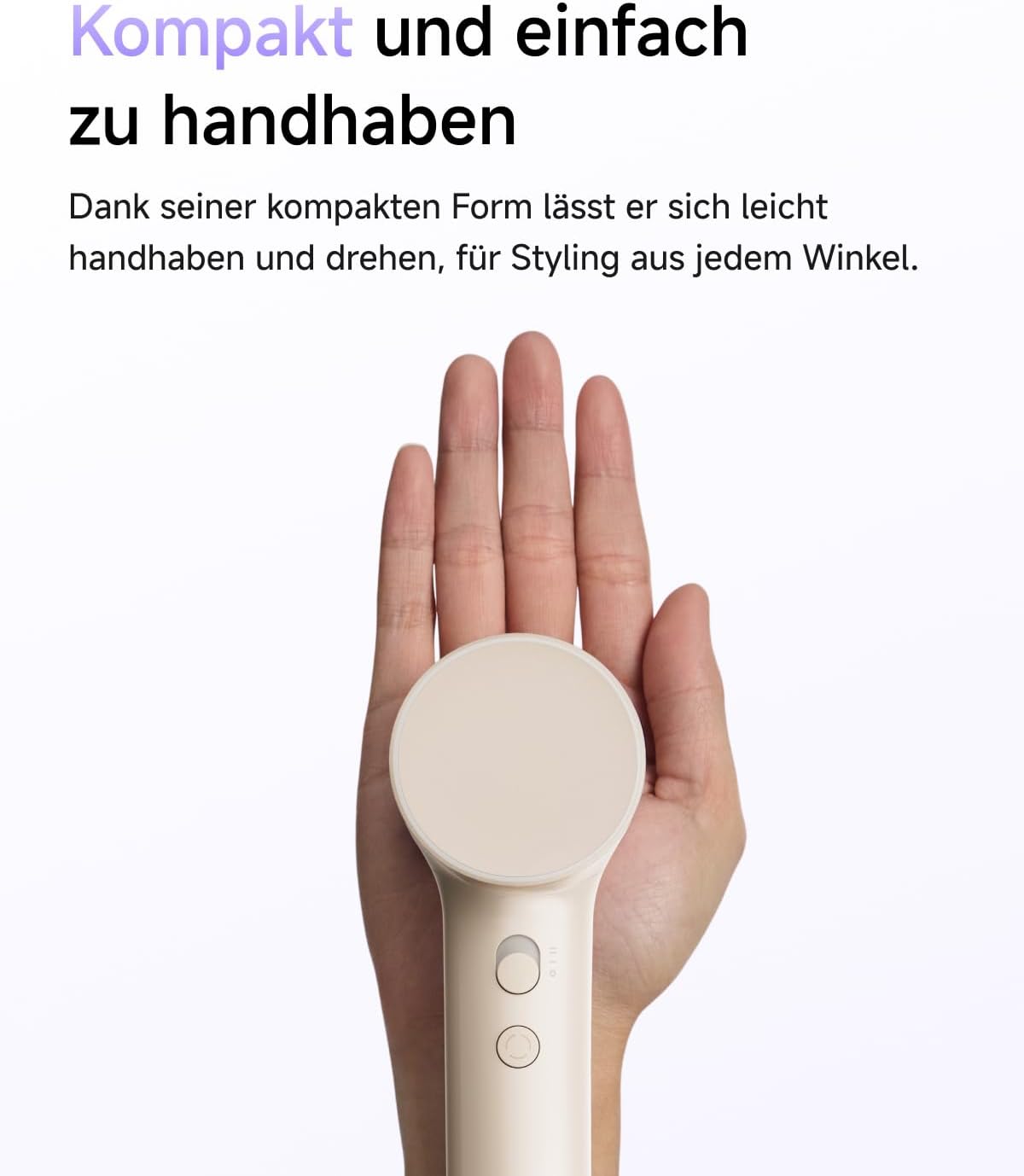 Laifen Luft-Haartrockner, ultraleichter Haartrockner 280 g mit 200 Millionen negativen Ionen, schnelles Trocknen in 3 Minuten, 60 dB flüsterleise mit Kindermodus & Glättungsdüse, ideal für Reisen (Milchtee). – Bild 4