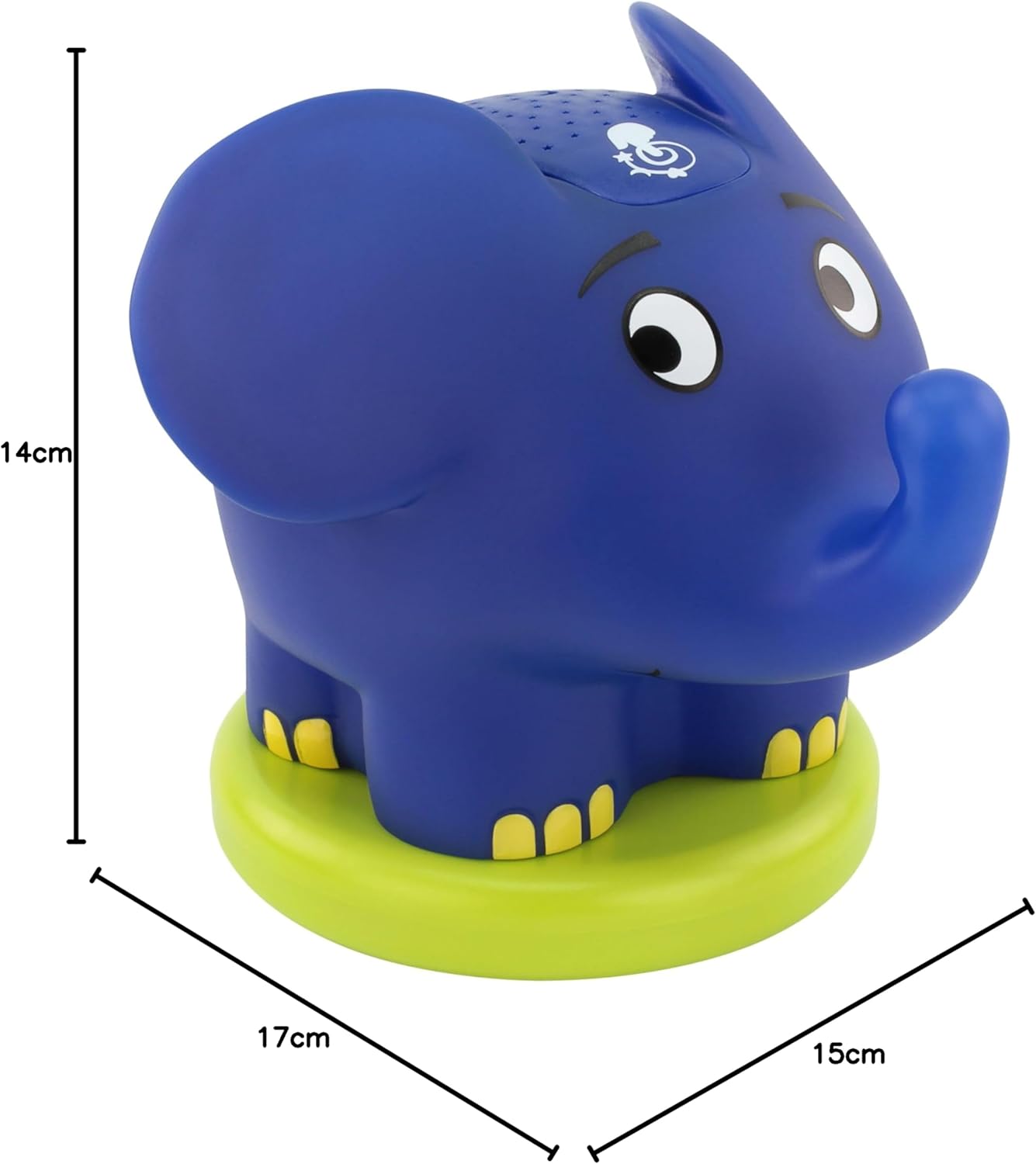 Ansmann Sternenlicht-Projektor Elefant – Übertragung mit der Maus – LED-Nachtlicht mit Musik & Sternenhimmel, der Projektor ideal als Einschlafhilfe für Babys & Kinder – Nachtlicht als Babyzimmer-Dekoration – Bild 8