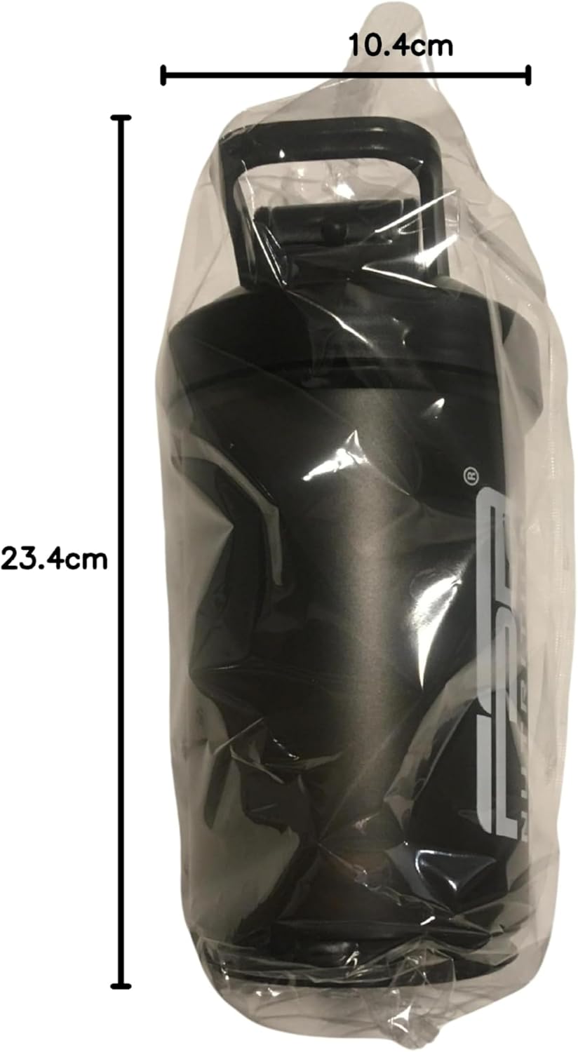 FSA Nutrition Protein-Shaker mit Pulverfach für cremige Shakes, mit Siebeinsatz und Behälter, BPA-frei und auslaufsicher, schwarz – Bild 8