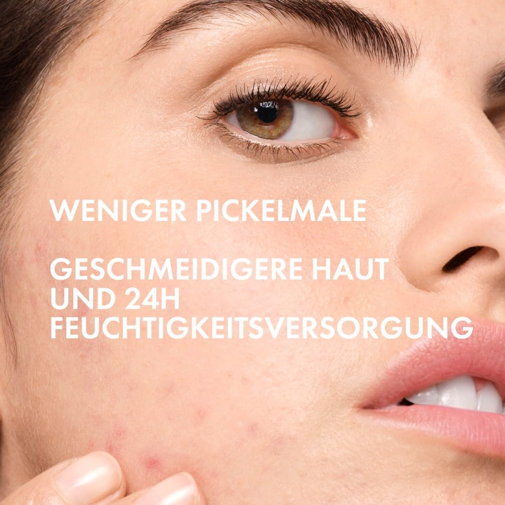 VICHY Anti-Age Tagescreme für unreine und zu Falten neigende Haut, reduziert Falten und Unreinheiten, verfeinert die Poren, mit LHA, Glykolsäure und Vitamin C, Normaderm Anti-Age, 50 ml – Bild 5