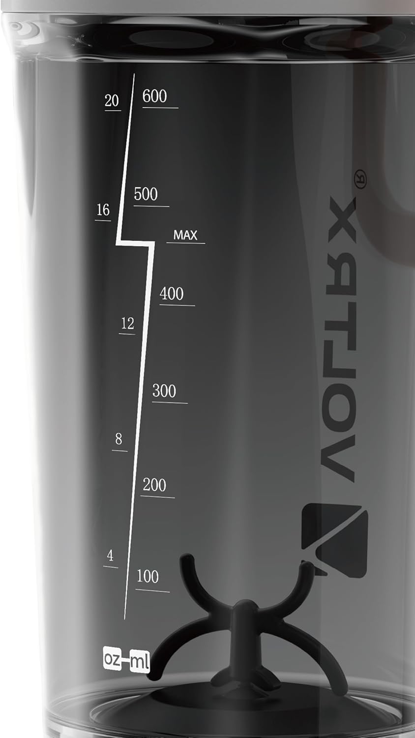 VOLTRX Shaker-Flasche, wiederaufladbarer Gallium-USB-C-Elektromixer, Shaker-Becher für Protein-Shakes und Mahlzeitenersatz-Shakes, BPA-frei, mit Tritan, 680 ml – Bild 4
