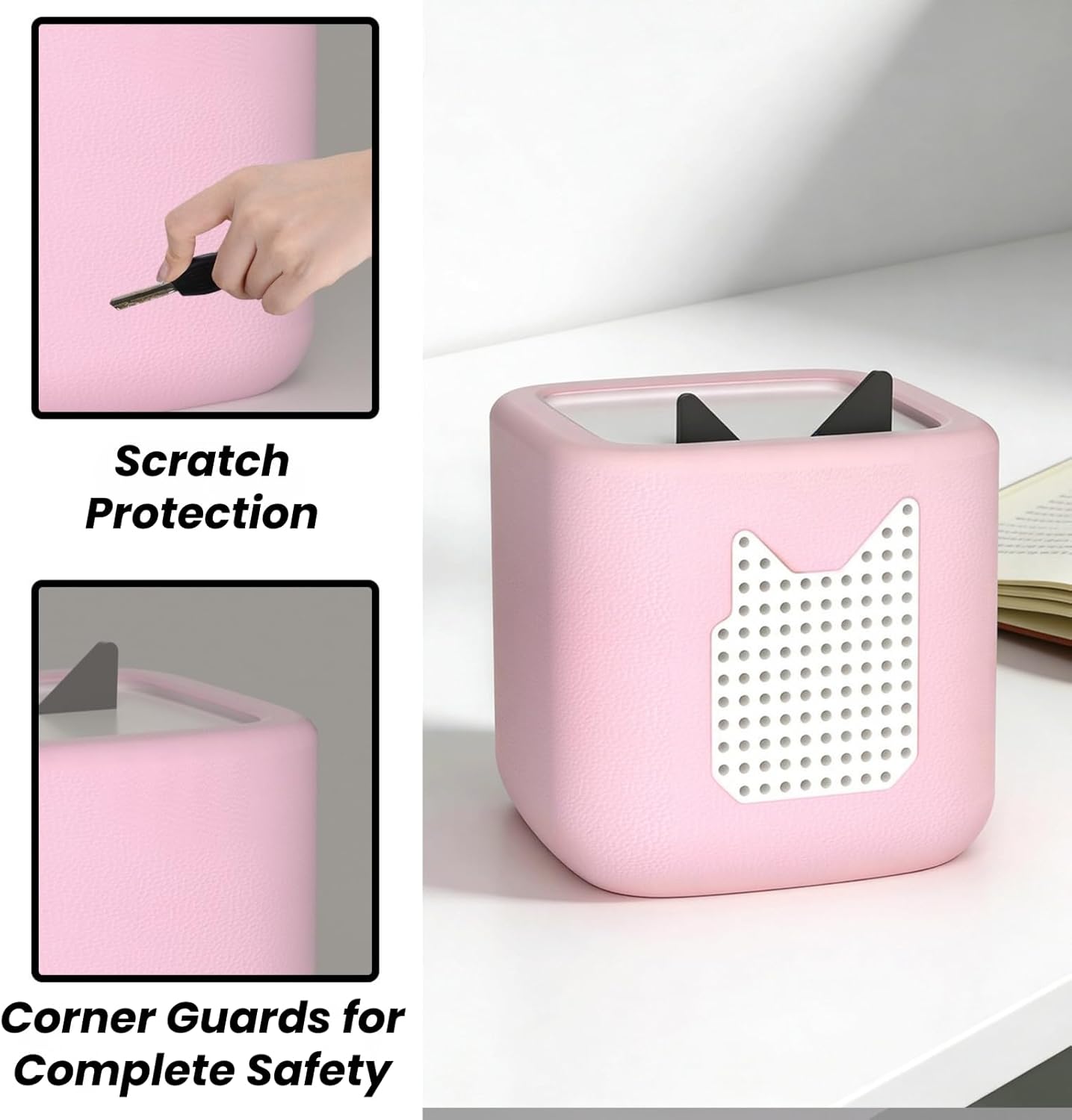 Schutzhülle für Toniebox 2 Audio Player, Silikon Case Cover für Toniebox 2 Zubehör, stoßfest, rutschfest, Rundumschutz, Schutzhülle für Tonie Box 2, weiche Silikonhülle für Musikbox (Rosa) – Bild 5